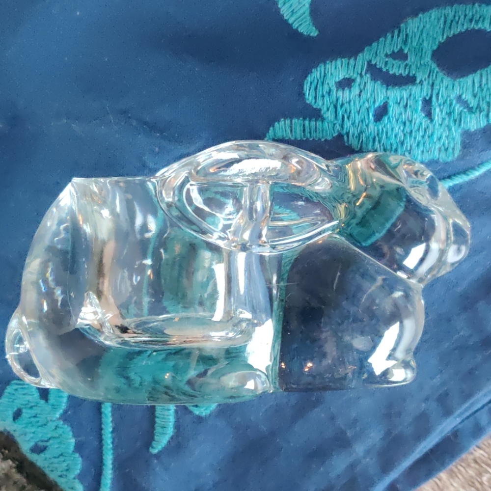 crystal bunny rabbit votive candle holder indiana - Picture 3 of 6